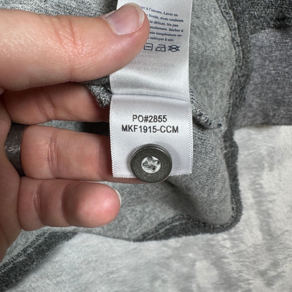 Faherty Pullover Mens XXL Grey Jaspe Terry Henley Towel Sweater Lightweight - Picture 10 of 11